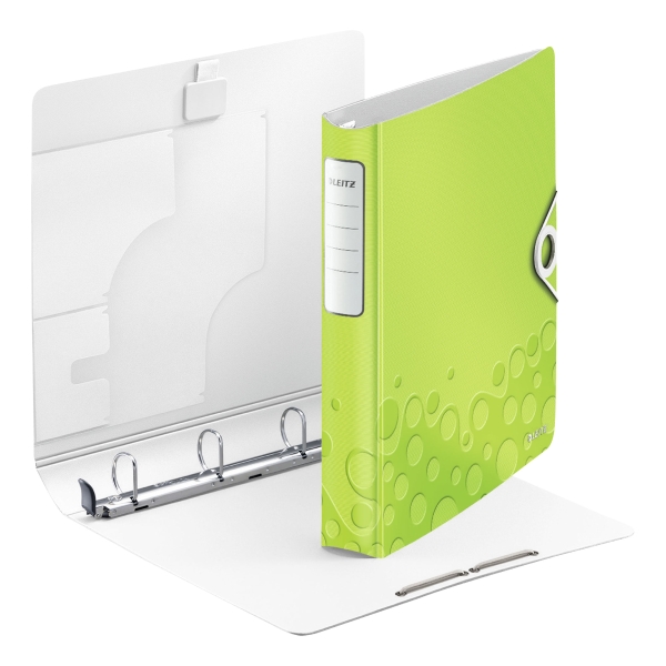 LEITZ 4242 WOW 4-RING BINDER GREEN