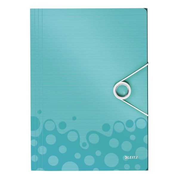 LEITZ WOW 3 FLAP FOLDER ICE BLUE