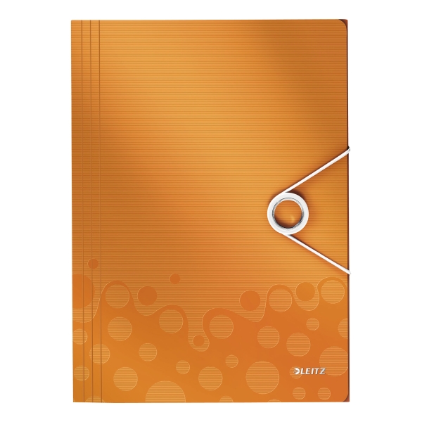 LEITZ WOW 3 FLAP FOLDER ORANGE