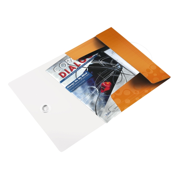 Leitz 4599 WOW 3-flap folder orange