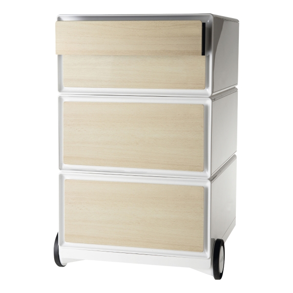 PAPERFLOW EASYBOX  PEDESTAL BEECH/WHITE