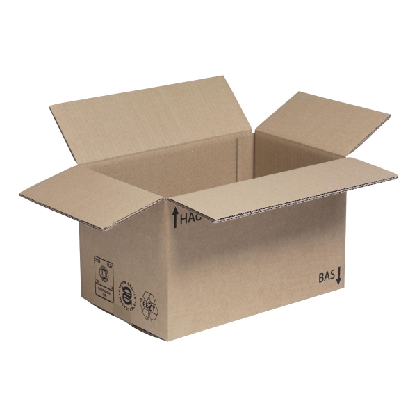 AMERICAN TEST CARDBOARD BOX 1-WALL 500 X 335 X 250MM EXT - PACK OF 25