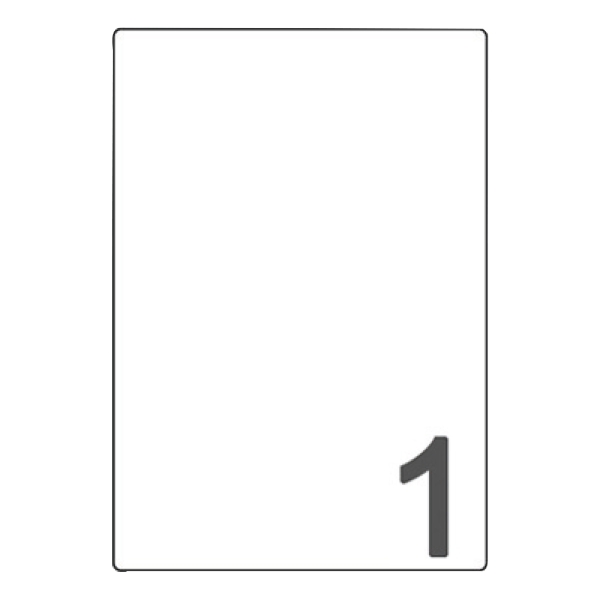 Avery L7567 Laser Labels 1996 X 2891Mm Clear - Box Of 25