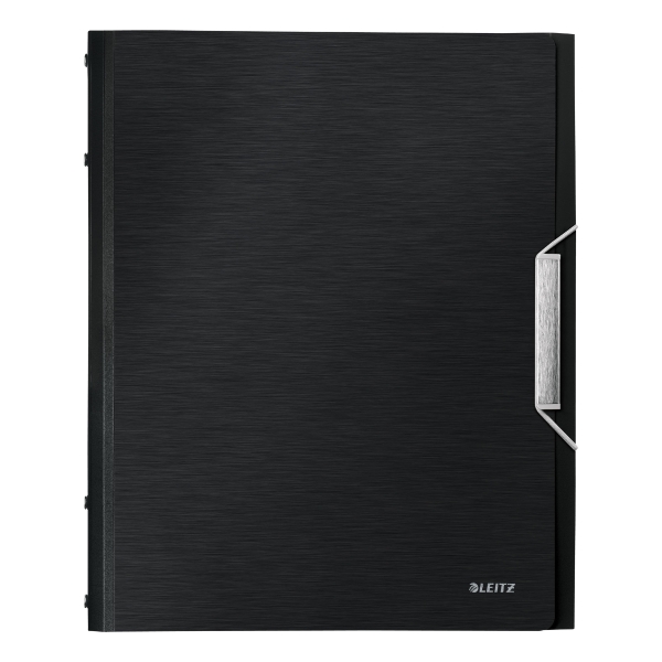 LEITZ  STYLE DIVIDER BOOK 12 PARTS PP BLACK