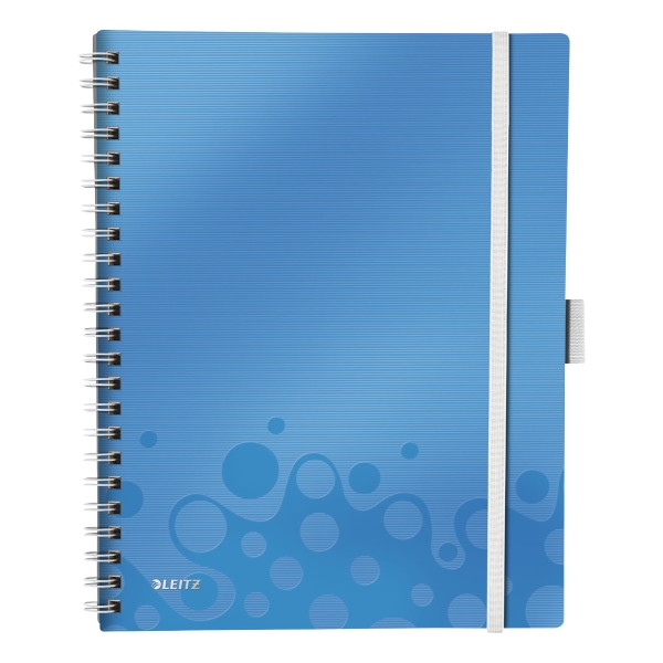 LEITZ WOW BE MOBILE NOTEBOOK PP COVER A4 RULED BLUE