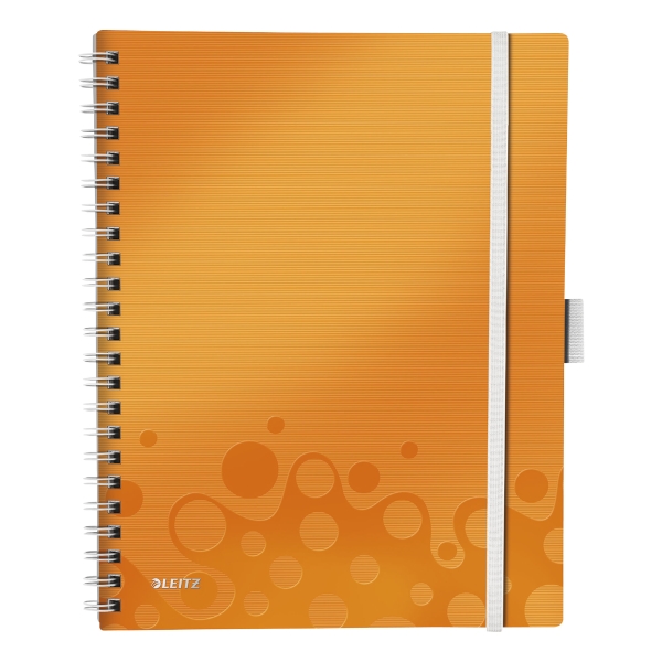 LEITZ WOW BE MOBILE NOTEBOOK PP COVER A4 RULED ORANGE