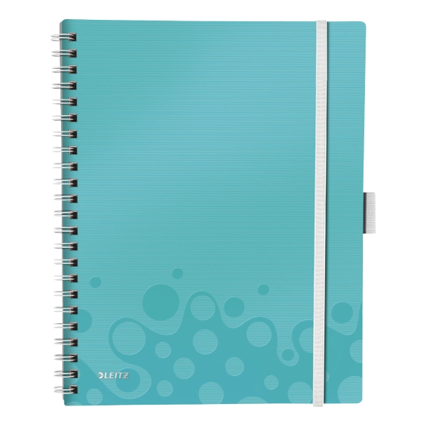 LEITZ WOW BE MOBILE NOTEBOOK PP COVER A4 RULED ICE ICE BLUE