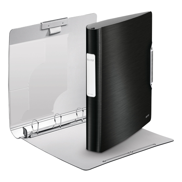 LEITZ 4245 STYLE 4-RING BINDER BLK