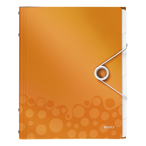 LEITZ  WOW DIVIDER BOOK 6 PARTS PP ORANGE