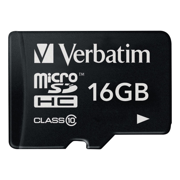 Verbatim Micro SDHC Class 10 16Gb