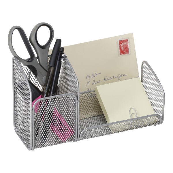 ALBA MESH DESK ORGANIZER SILVER