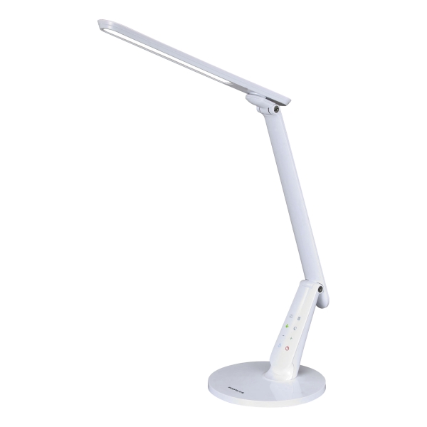 Lampe Aluminor Zig avec port USB - LED - bras flexible - blanche