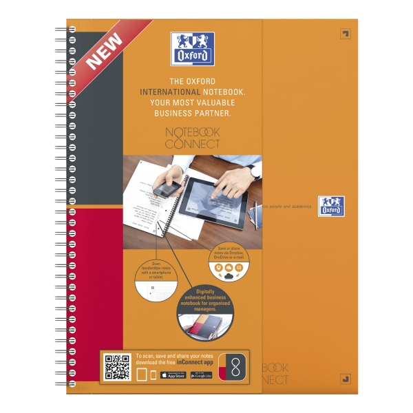 OXFORD INTERNATIONAL CONNECT NOTEBOOK A4+ RULED