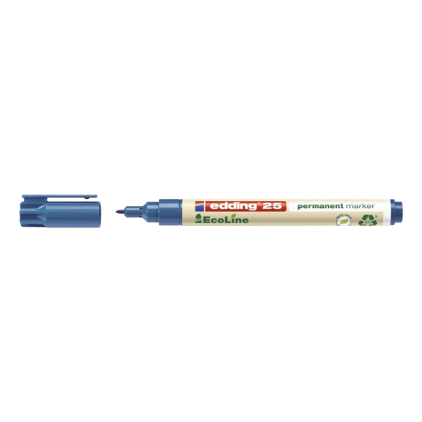 EDDING 25 ECOLINE PERM MARKER B/TIP BLUE