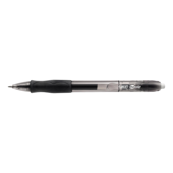 BX12 BIC VELOCITY GEL PEN BLK+4BIC MATIC