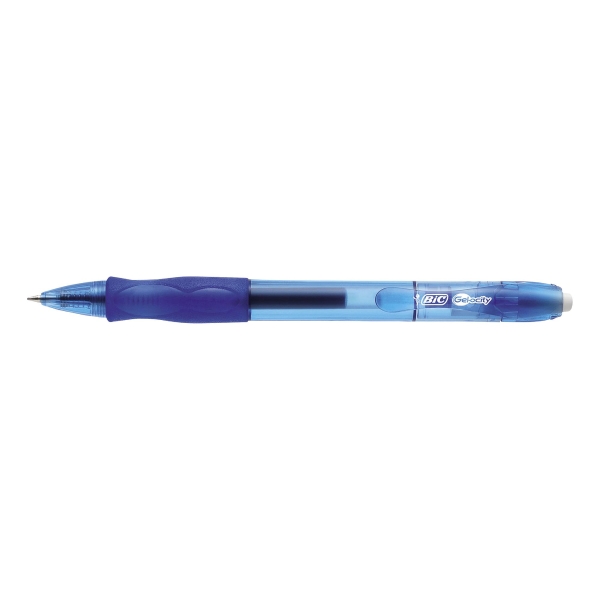 BX12 BIC VELOCITY GEL PEN BLU+4BIC MATIC