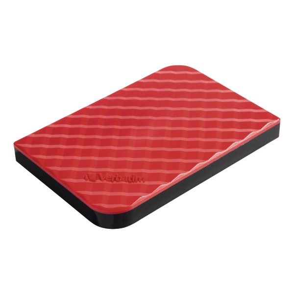 Verbatim 2, 5' USB tragbare externe Festplatte, rot, 1 TB