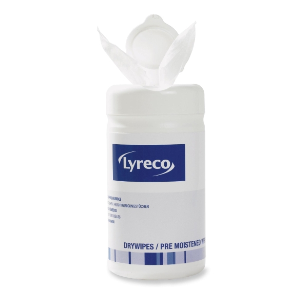 Lyreco Wet/Dry Multi-Purpose Wipes Tub - 50 Pairs