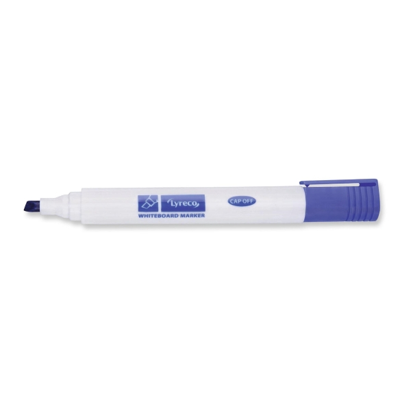 Lyreco Chisel Tip Blue Whiteboard Markers