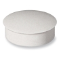 Lyreco round magnets 27mm white - box of 6