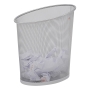 Alba Mesh Waste Bin Silver