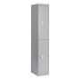 Steel Locker 2 Compartments Grey - 1802mm x 305mm x 457mm