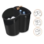 Cep Isis Green Spirit Waste Bin 15L Graphite