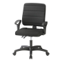 YOUROPE 4401 MEDIUM BACK OPERATORS CHAIR BLACK - ARMS NOT INCLUDED