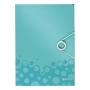 LEITZ WOW 3 FLAP FOLDER ICE BLUE