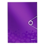 LEITZ WOW 3 FLAP FOLDER PURPLE