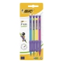 BX12 BIC VELOCITY GEL PEN BLK+4BIC MATIC