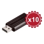 Verbatim Pinstripe USB 2.0 8Gb Black Pk10