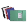 LYRECO POLYPROPYLENE CLEAR A4/FOOLSCAP 3-FLAP FILES WITH ELASTIC