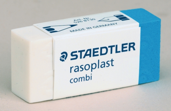 Staedtler 526BT30 Rasoplast combi inkt + potloodgom met kartonnen huls