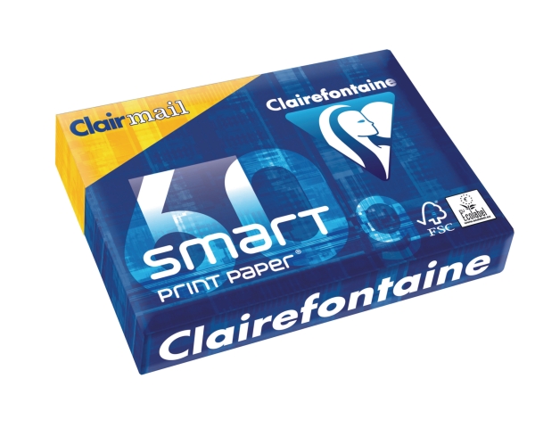 Clairefontaine Smart Print paper white A4 60g - 1 box = 5 reams of 500 sheets