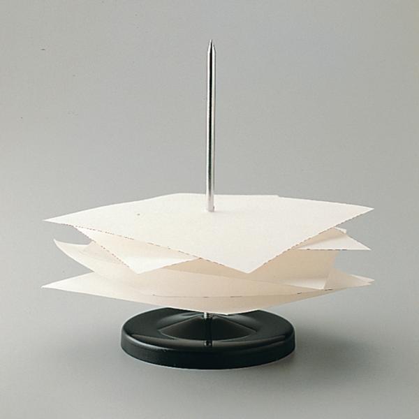 Paper spike with black metal base