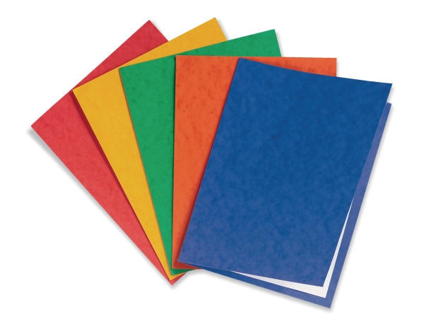 Exacompta folders manilla cardboard 225g assorti - pack of 25