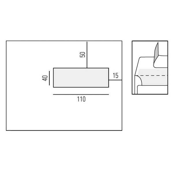 Standard envelopes 156x220mm peel and seal window right 80g - box of 500