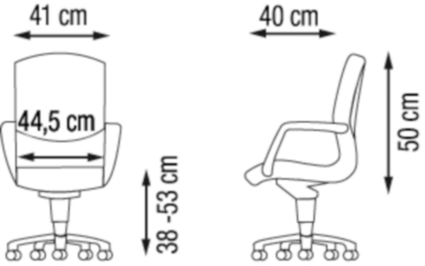 Prosedia H212 fauteuil de direction en cuir noir