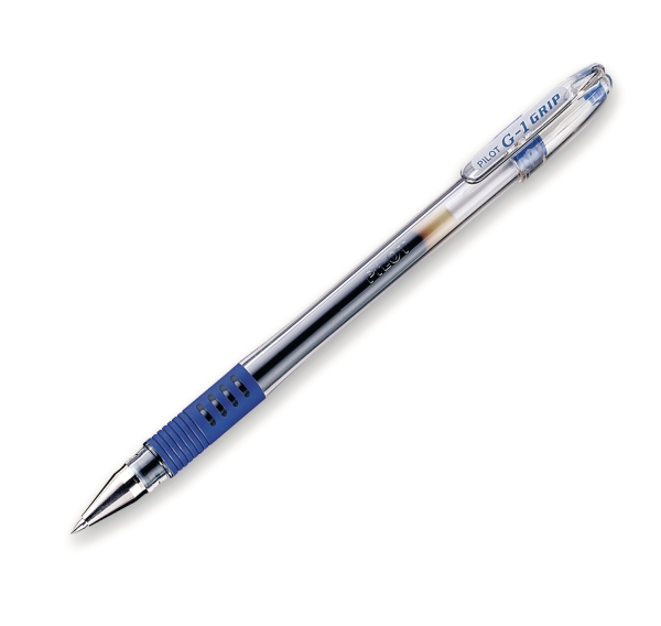 Pilot G-1 Grip navulbare gelroller met dop 0,5mm blauw