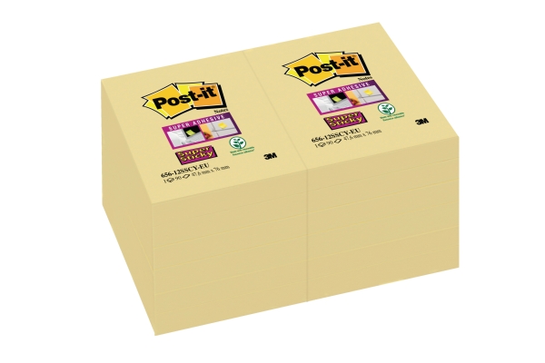 Post-it  Super Sticky Notes 47,6x76 mm kanariegeel - pak van 12