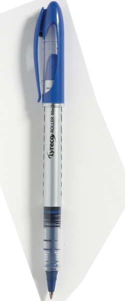 Lyreco Liquid roller avec pointe metal 0,5mm bleu