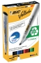 Bic Velleda 1754/51 marqueur non permanent pointe biseauté assorti - étui de 4