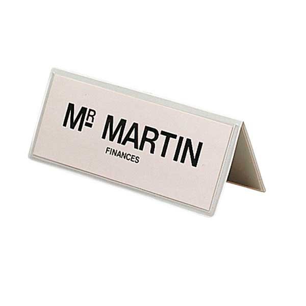 Elba table place name holder flexible PVC 250x60mm - clear