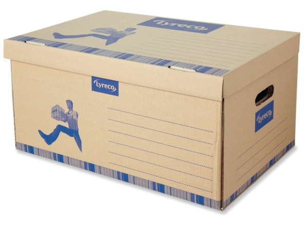 Lyreco containers for 5 archive boxes 36,5x28,5x53,5cm - pack of 10