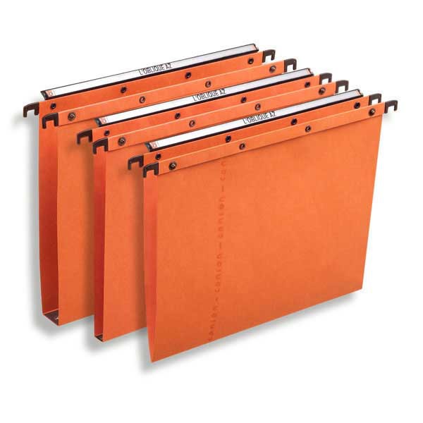 Elba dossiers suspendus AZO tiroirs fond V 365/250 orange - boîte de 25