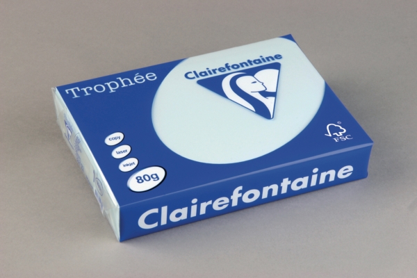 Clairefontaine Trophée 1971 coloured paper A4 80g blue - pack of 500 sheets