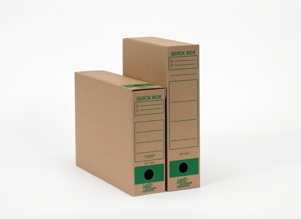 Loeff's Quickbox archive boxes A4 corrugated cardboard 24x33,5x8cm - pack of 50