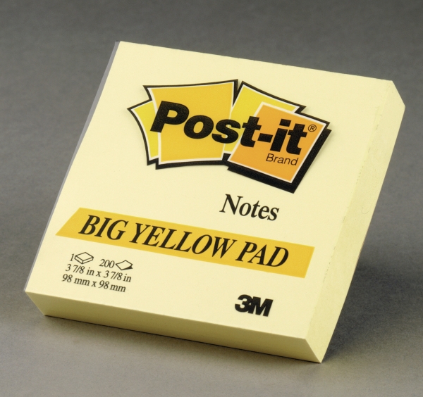 Post-it Notes 100x100 mm plain yellow