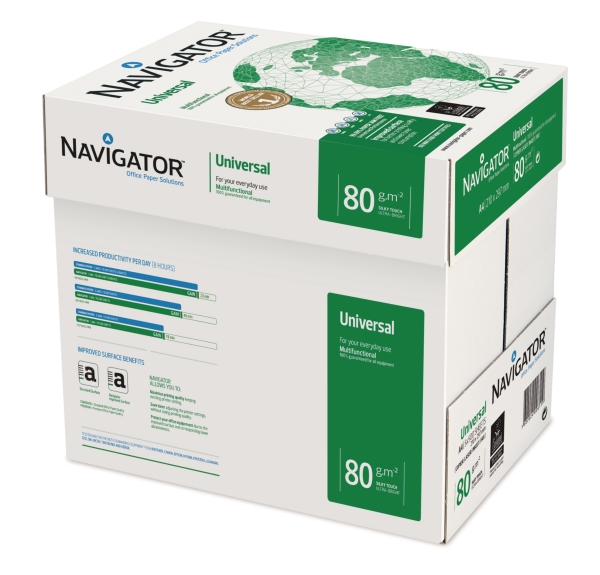 Navigator Universal premium paper A4 80g - 1 box = 5 reams of 500 sheets